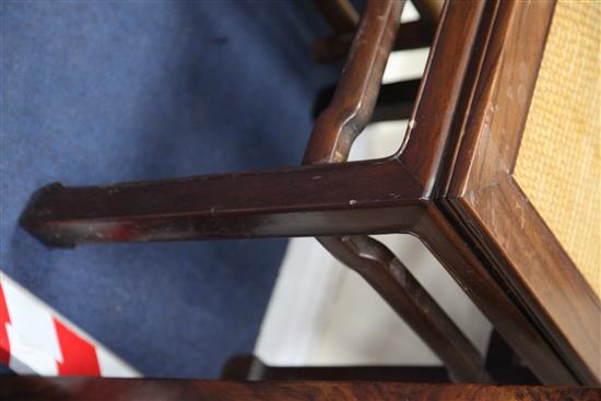 A Chinese rosewood low table or urn stand, W.1ft 7in.